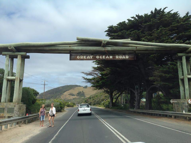 Memorial Arch at Eastern View before Great Ocean Road VIC Australia