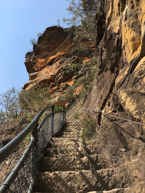 Cliff stairs Blue Mountains NSW Australia