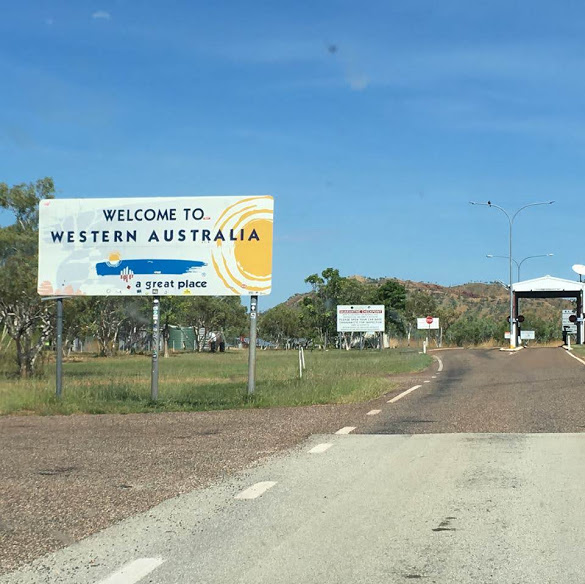 Check point of Border of WA Australia