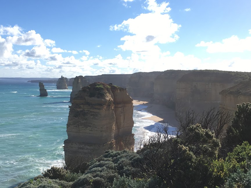 Twelve Apostles typical lookout VIC Australia