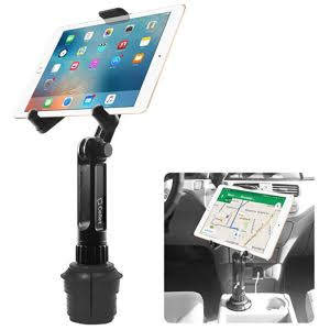 Cup Holder Tablet Mount, Tablet Car Mount Holder Made by Cellet with a Cup Holder Base