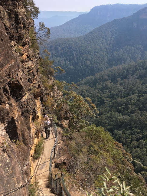 Cliff stairs Blue Mountains NSW Australia