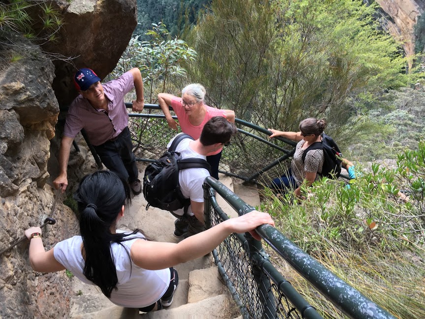 Cliff stairs Blue Mountains NSW Australia