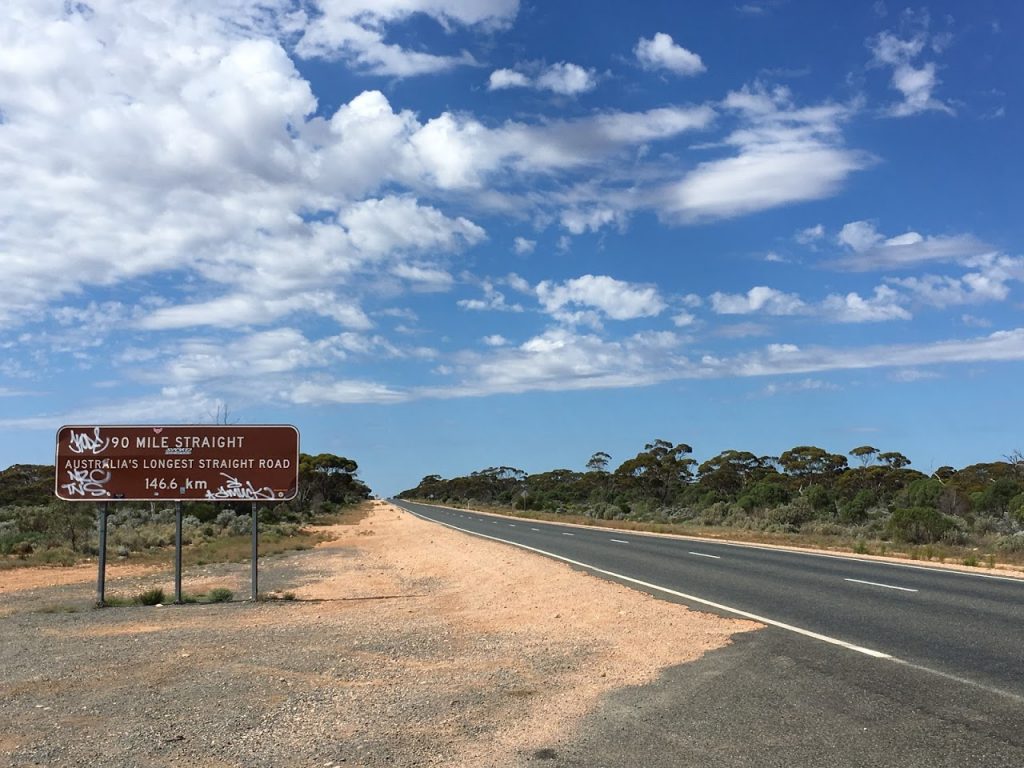 Most Straight Highway WA Australia