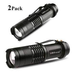 SMAtech Flashlights Led Flashlight Mini Torch Light 350 Lumen Portable Ultra Bright Zoomable for Camping, Emergency, Night Fishing, Night Riding