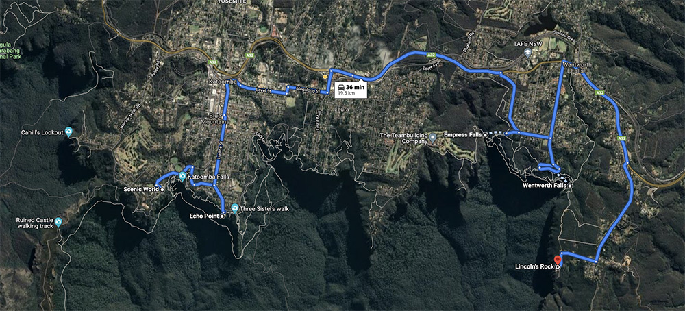 Route Review - Sydney Blue Mountains Trip Road Planner Australia