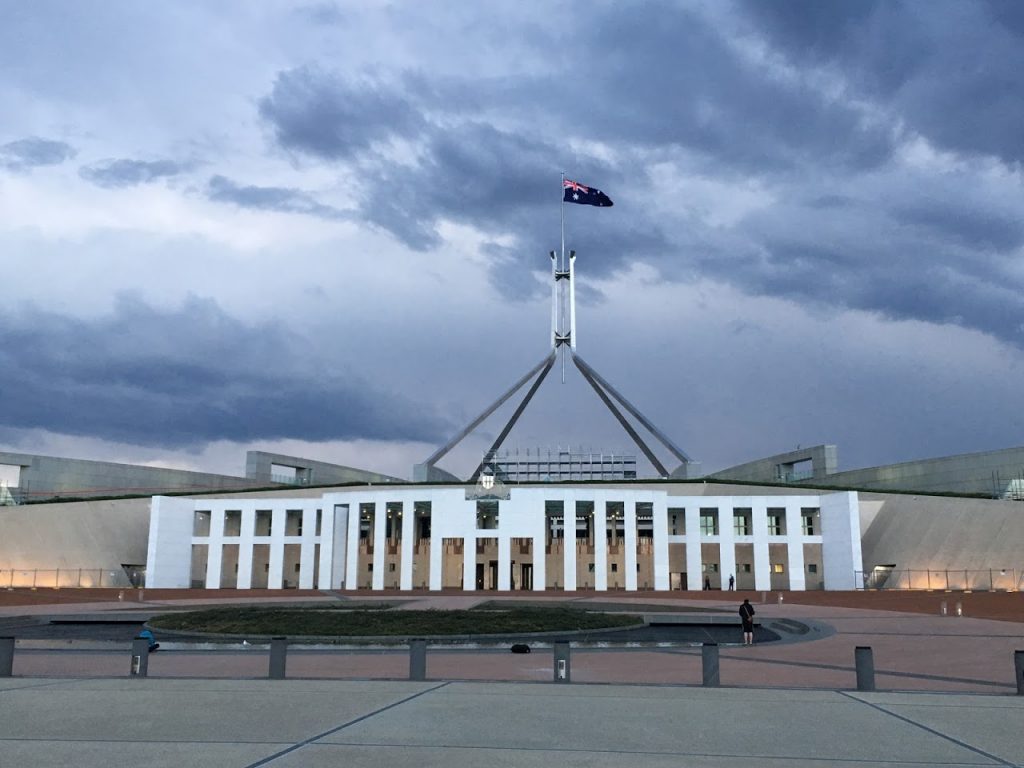 Parliament House in Canberra