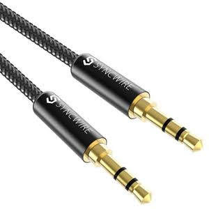 Syncwire 3.5mm Premium Aux Cable (3.3ft/1m, Hi-Fi Sound), Auxiliary Audio Cable Male to Male AUX Cord