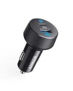Anker USB C Car Charger, 30W 5.4A 2-Port Type C Compact Car Charger with 18W Power Delivery and 12W PowerIQ, PowerDrive PD 2 with LED for iPhone XS/Max/XR/X/8/7, Pixel 3/2/XL, iPad Pro 2018, and More