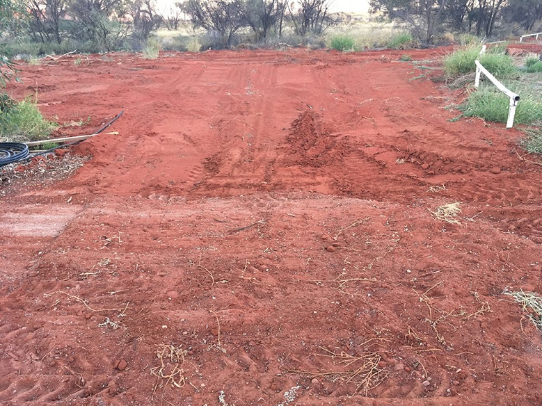 Unseal road in Australia