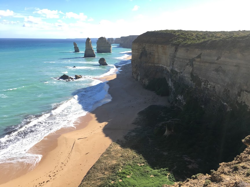 Twelve Apostles typical lookout VIC Australia