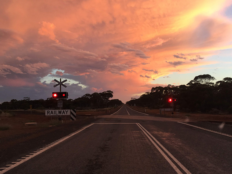 road trip on the way to Norseman