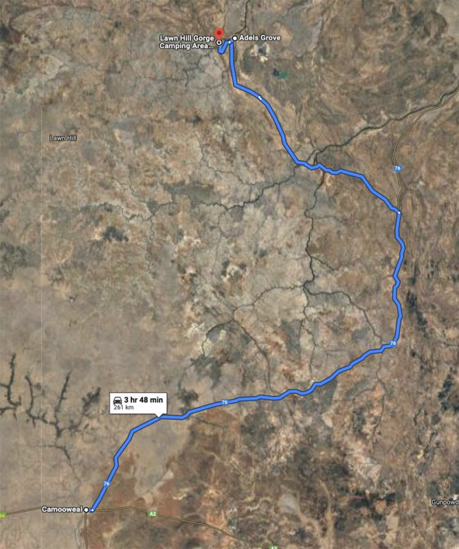 Camooweal to Lawn Hill Gorge Australia