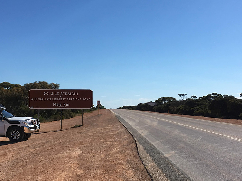 Most Straight Highway WA Australia