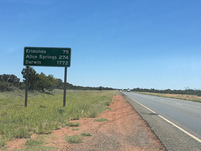 Road trip on the way to Alice Springs NT Australia